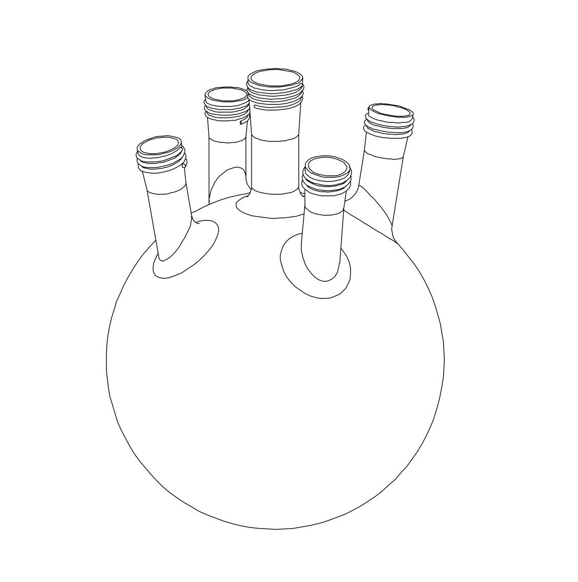 Copy of Round Bottom flask Scrubber Vessel